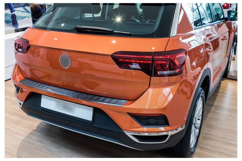 tuning-art L343 Ladekantenschutz passend für VW T-ROC A1 2017- Edelstahl, Farbe:Anthrazit von tuning-art