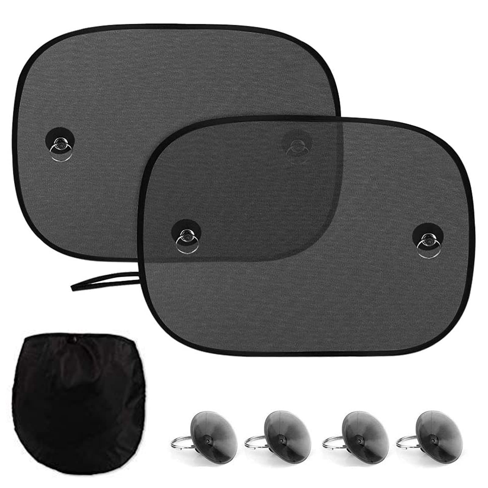 TuoFang Sonnenblende Auto Baby, 2 Stück Sonnenschutz Netz, für Baby Kinder, Auto, Seitenscheibe UV Schutz mit 4 Pcs Saugnäpfen Haustiere TuoFang Sonnenblende Auto Baby, 2 Stück Sonnenschutz Netz, für Baby Kinder, Auto, Seitenscheibe UV Schutz mit 4 Pcs Saugnäpfen Haustiere von Tuofang