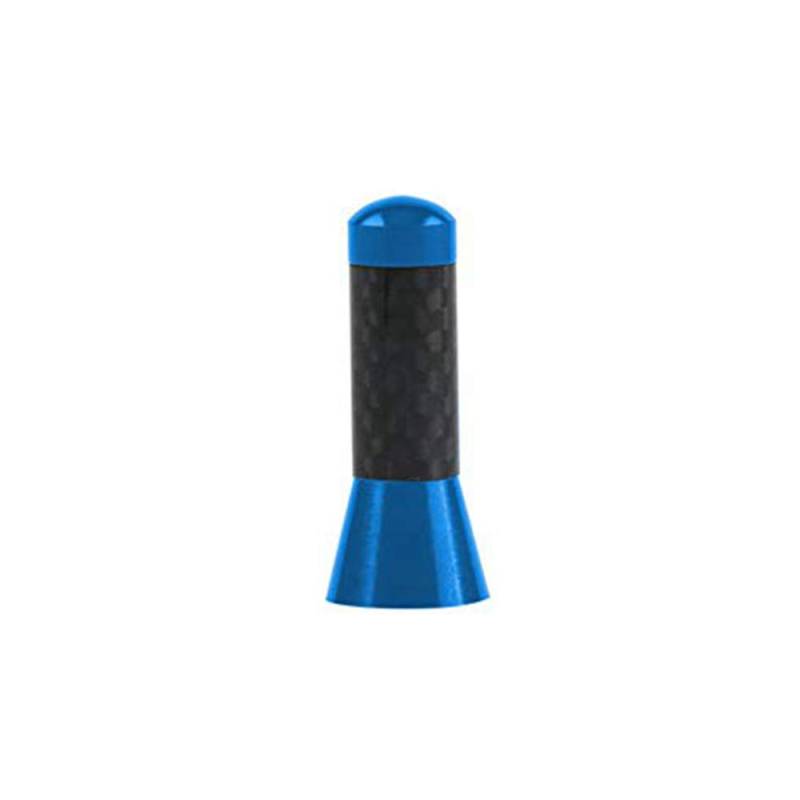 Tuokay, Kohlefaser Autoantenne, Auto Universal Antenne, 3,5cm Mini Kurz Autoradio Antenne für Entfernen Statische Elektrizität, Verbessern des AM/FM Signals (Blau) von Tuokay