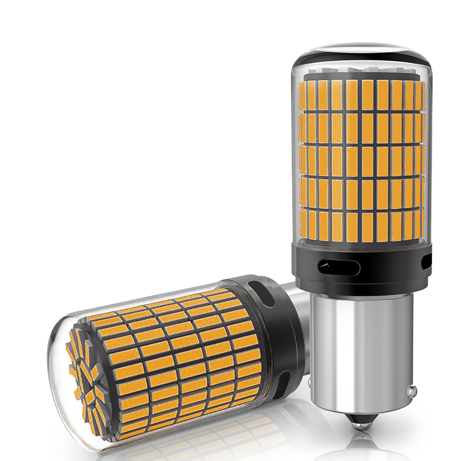Tupolife 1156 LED Glühlampe 12V 21W Birne, Superhelle Warmweiß 3000K, Singlekontakt, Wasserdichte Scheinwerferabdeckung Mit Versiegeltem Glas, 2er-Pack von Tupolife