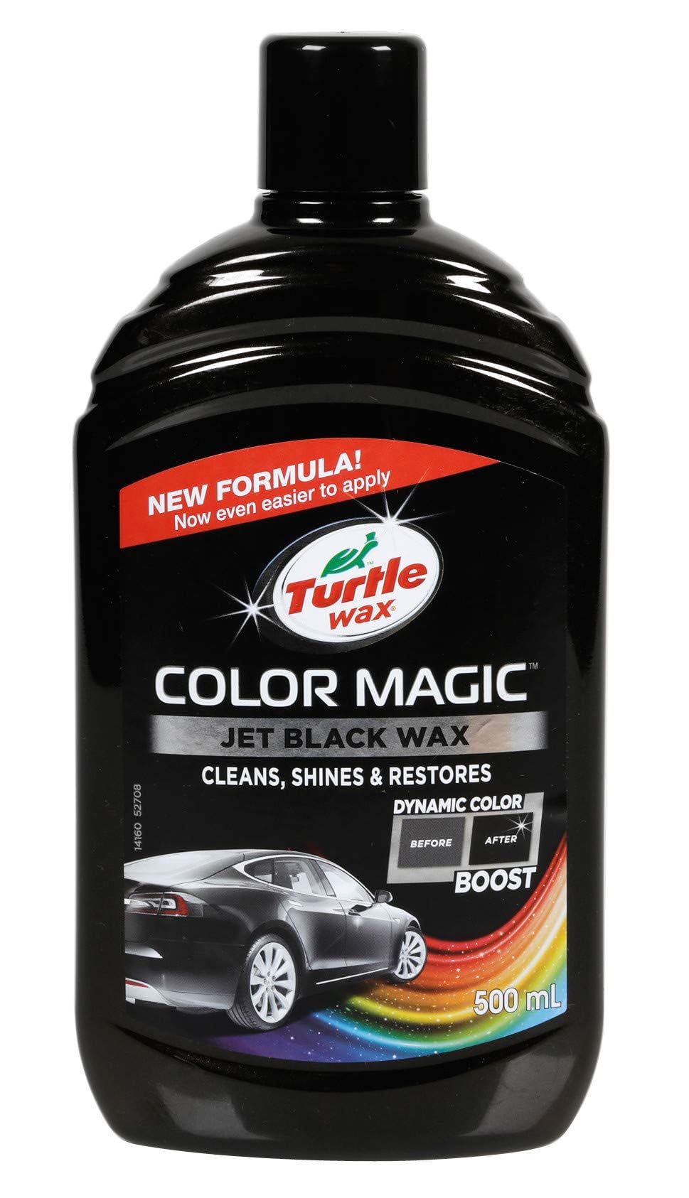 Sparco Turtle Wax Color Magic Jet Black 500ml Triple Action Car Polish - Entfernt Kratzer und Schlepper - Ihre Autos malen Arbeiten für langlebigen Schutzschwarz wiederherstellen von Turtle Wax