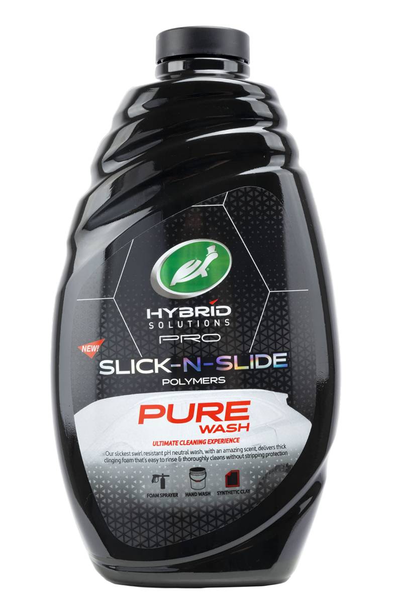 Turtle Wax Hybrid Solutions Pro Slick-N-Slide Pure Wash, pH-Neutralschaumwagen Shampoo arbeitet mit Schaumkanonen oder Handwäsche für einen Fleck frei sauber, 1,42l von Turtle Wax