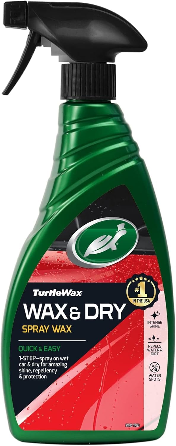 Turtle Wax 51800 Wax it Wet Auto Spray Wachs Reinigungsschutz Und Sofortiger Glanz 500ml von Turtle Wax