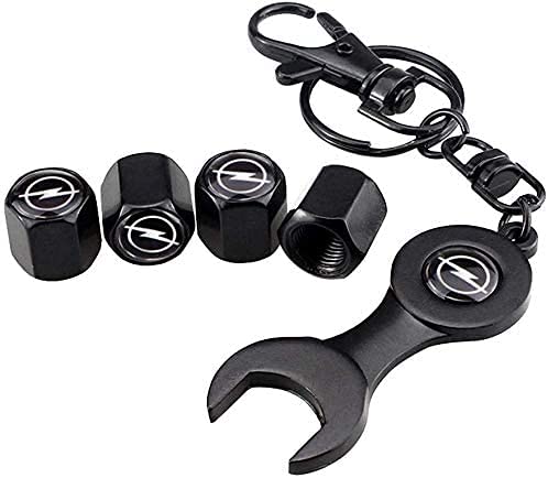 TurtledovesHi Stück Edelstahl Autoreifen Ventilkappe für Opel Insignia Astra h f g Corsa Ampera Zafira Omega, Wasserdicht Staubdicht Gummidichtung Luftventilkappen, Auto Dekorations Zubehör von TurtledovesHi