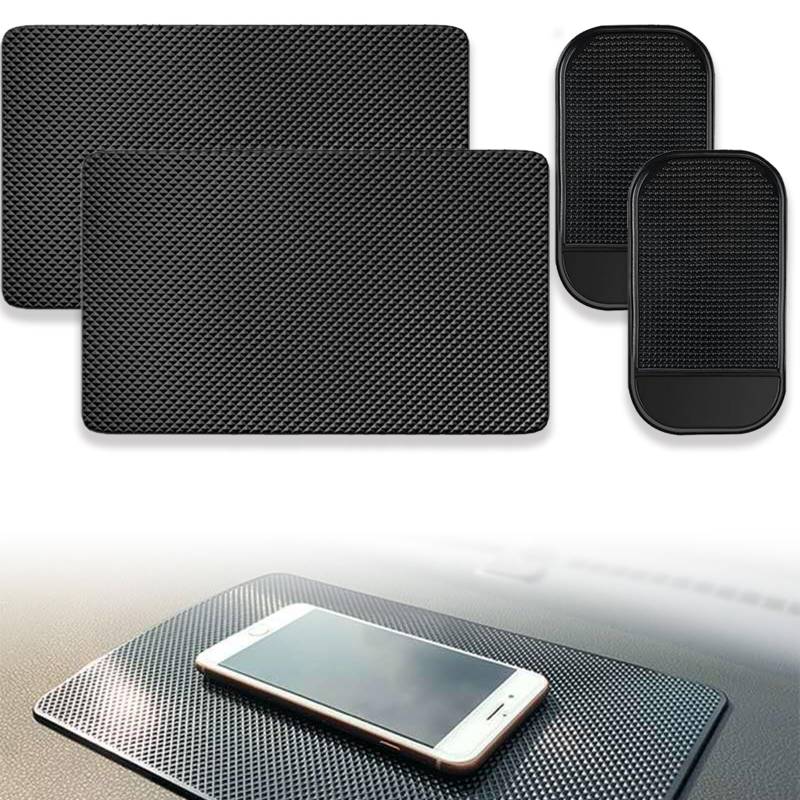 Antirutschmatte Auto Antirutsch Armaturenbrett Selbstklebend, 4 Stück Anti Rutsch Matte, Universelle Handy-Antirutschmatte, Silikon-Fixierpad für Autodekorationen, Brillen, Handys Verwendet. von TuseRxln