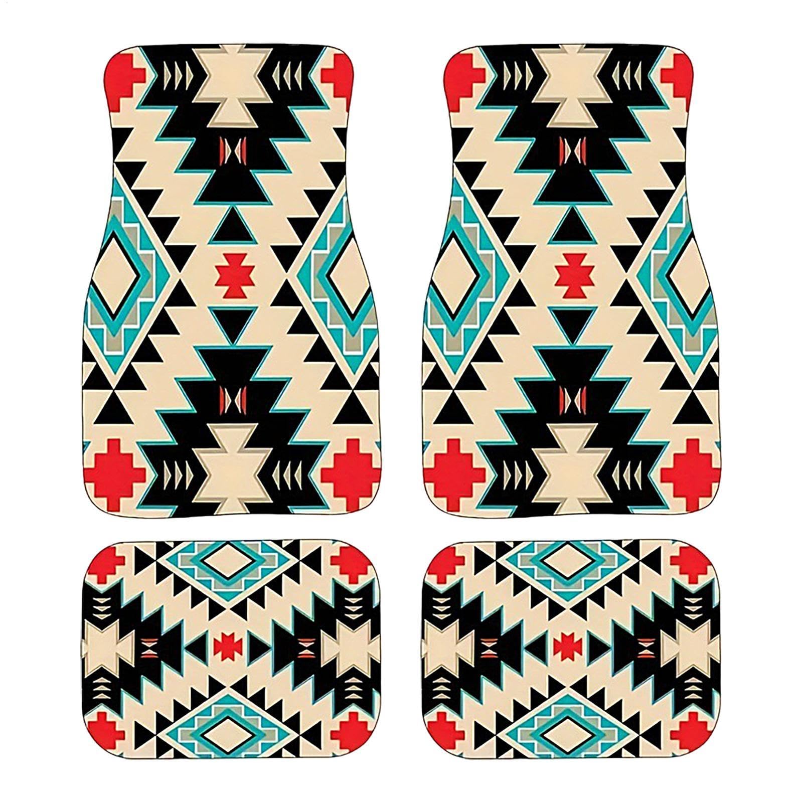 Boho-Auto-Fußmatte 4 Stück Retro-Design-Automatten Autofußmatten Vorn Hinten Bohemian Auto Matten rutschfeste Automatten Strapazierfähige Teppiche Dekorative Auto-Fußmatten Auto-Innenzubehör Boho-Auto-Fußmatte 4 Stück Retro-Design-Automatten Autofußmatten Vorn Hinten Bohemian Auto Matten rutschfeste Automatten Strapazierfähige Teppiche Dekorative Auto-Fußmatten Auto-Innenzubehör von Tuxxjzm