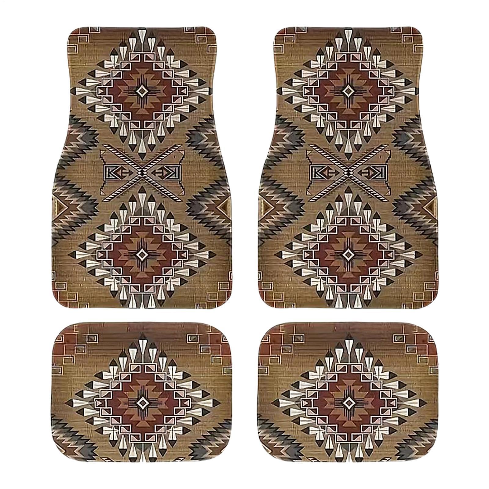 Boho-Auto-Fußmatte 4 Stück Retro-Design-Automatten Autofußmatten Vorn Hinten Bohemian Auto Matten rutschfeste Automatten Strapazierfähige Teppiche Dekorative Auto-Fußmatten Auto-Innenzubehör Boho-Auto-Fußmatte 4 Stück Retro-Design-Automatten Autofußmatten Vorn Hinten Bohemian Auto Matten rutschfeste Automatten Strapazierfähige Teppiche Dekorative Auto-Fußmatten Auto-Innenzubehör von Tuxxjzm