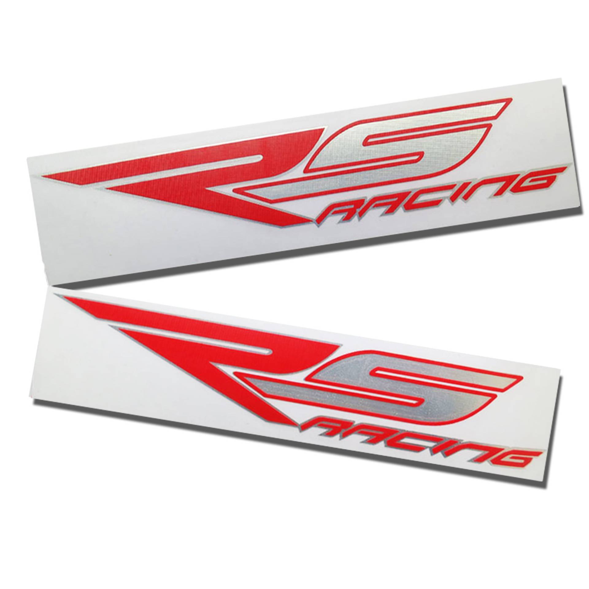 ! Aprilia RS Racing Rot und Silber Chrom Design Grafik Aufkleber Aufkleber X 2 von Twisted Melon