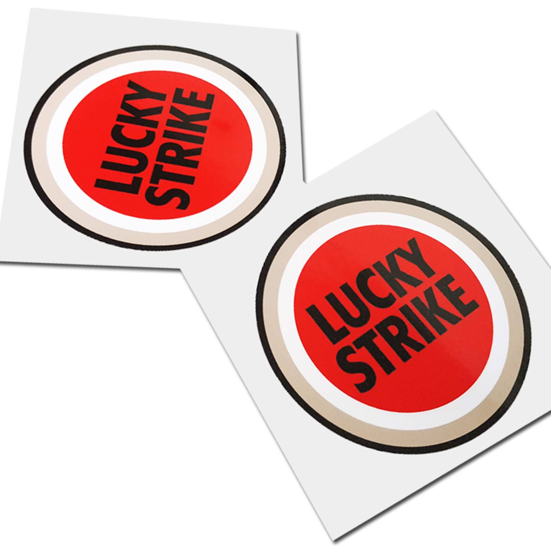 Twisted Melon Lucky Strike Motorrad Sponsor Grafik-Aufkleber, klein, 2 Stück Twisted Melon Lucky Strike Motorrad Sponsor Grafik-Aufkleber, klein, 2 Stück von Twisted Melon