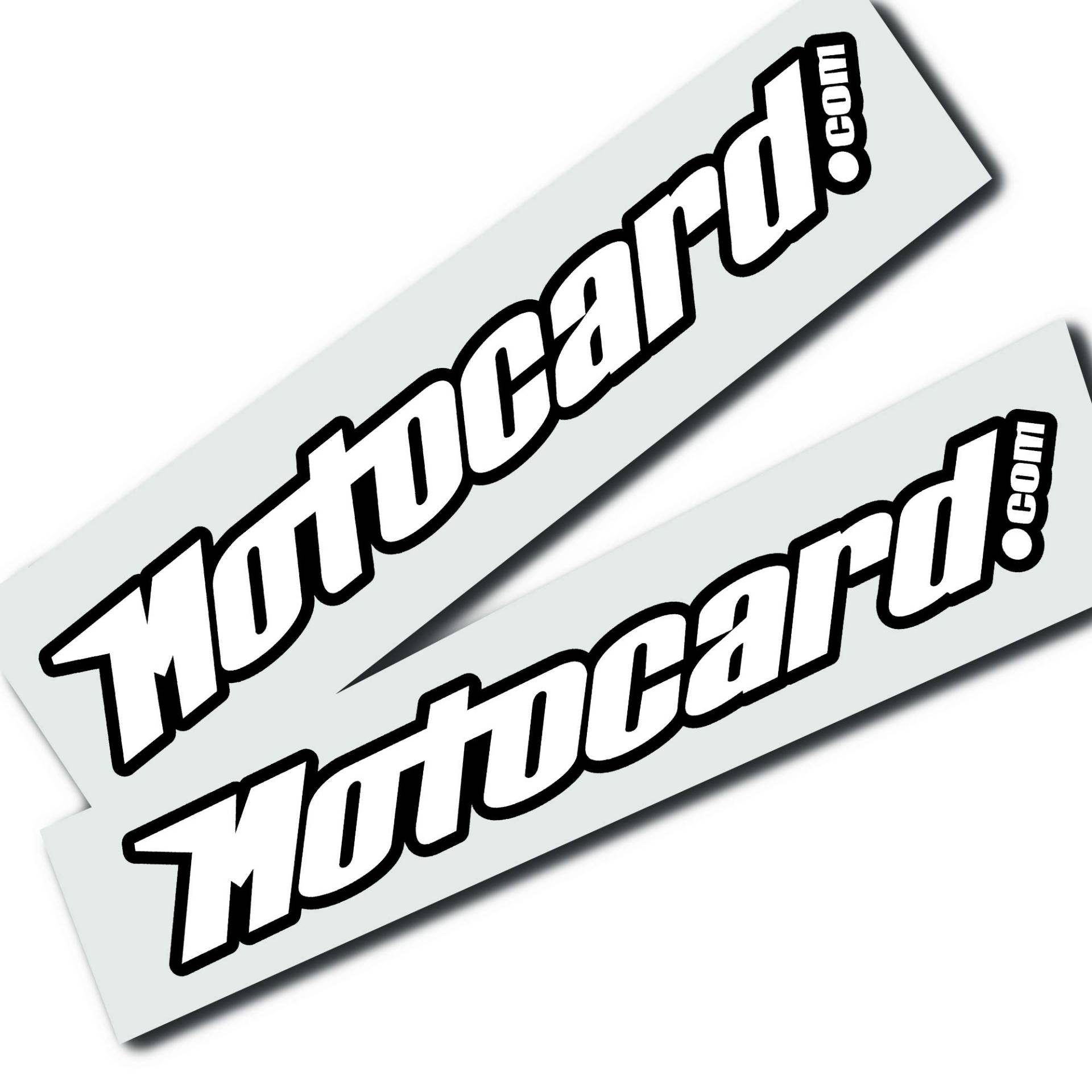 Twisted Melon Motocard Aufkleber für Sponsoren, Weiß/Schwarz, 2 Stück Twisted Melon Motocard Aufkleber für Sponsoren, Weiß/Schwarz, 2 Stück von Twisted Melon