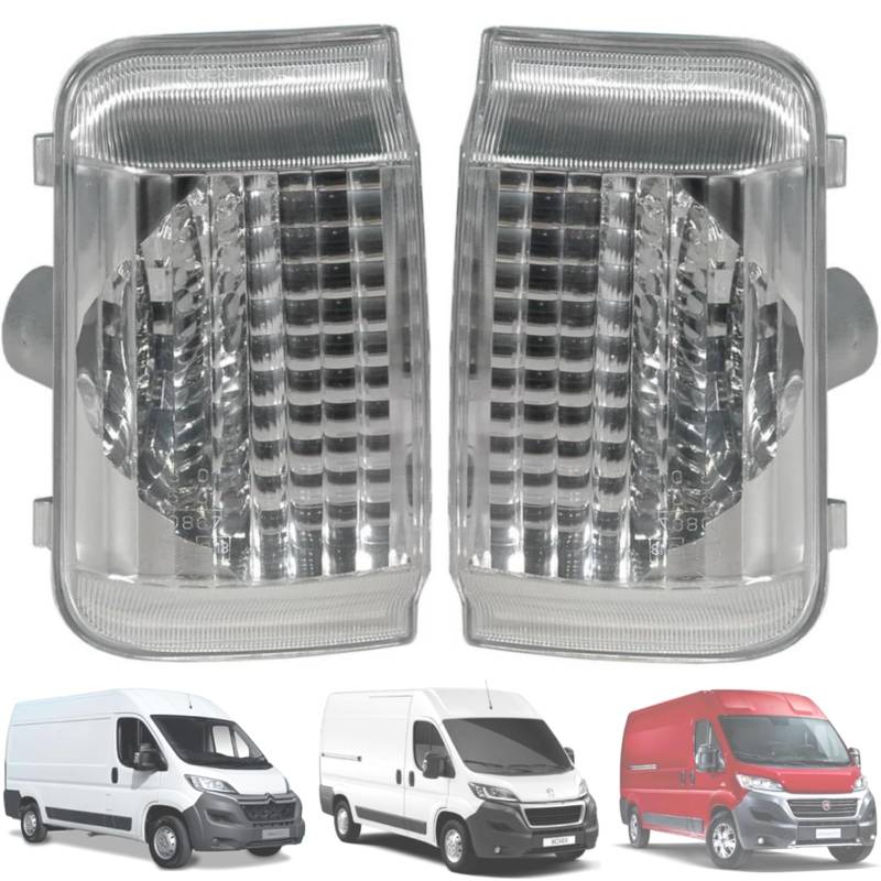 Twowinds Blinker, Seitenspiegel-Anzeige, Linker und Rechter Außenspiegel, Jumper II, Ducato, Boxer (ab 2006) 71748253, 71748252 Blinkleuchten (2 Stück) von Twowinds