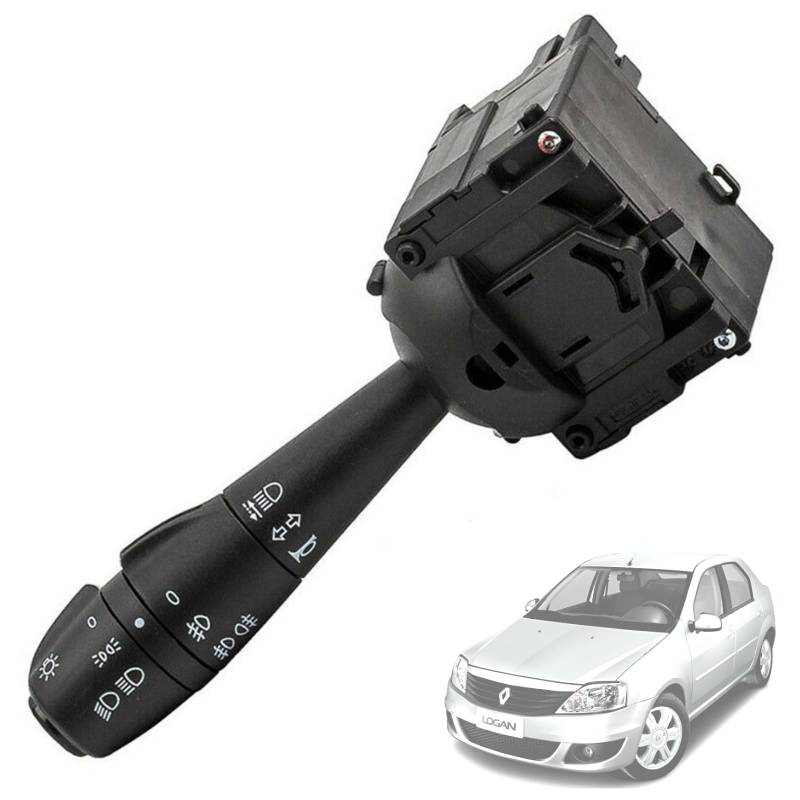 Twowinds Lenkstockschalter Blinkerschalter Kompatibel mit Dacia Dokker Lodgy Logan Sandero Dorker, Renault Clio 4 - Schalter Blinker Licht - 8201167988-255405056R - Kombischalter Lenkstockschalter von Twowinds