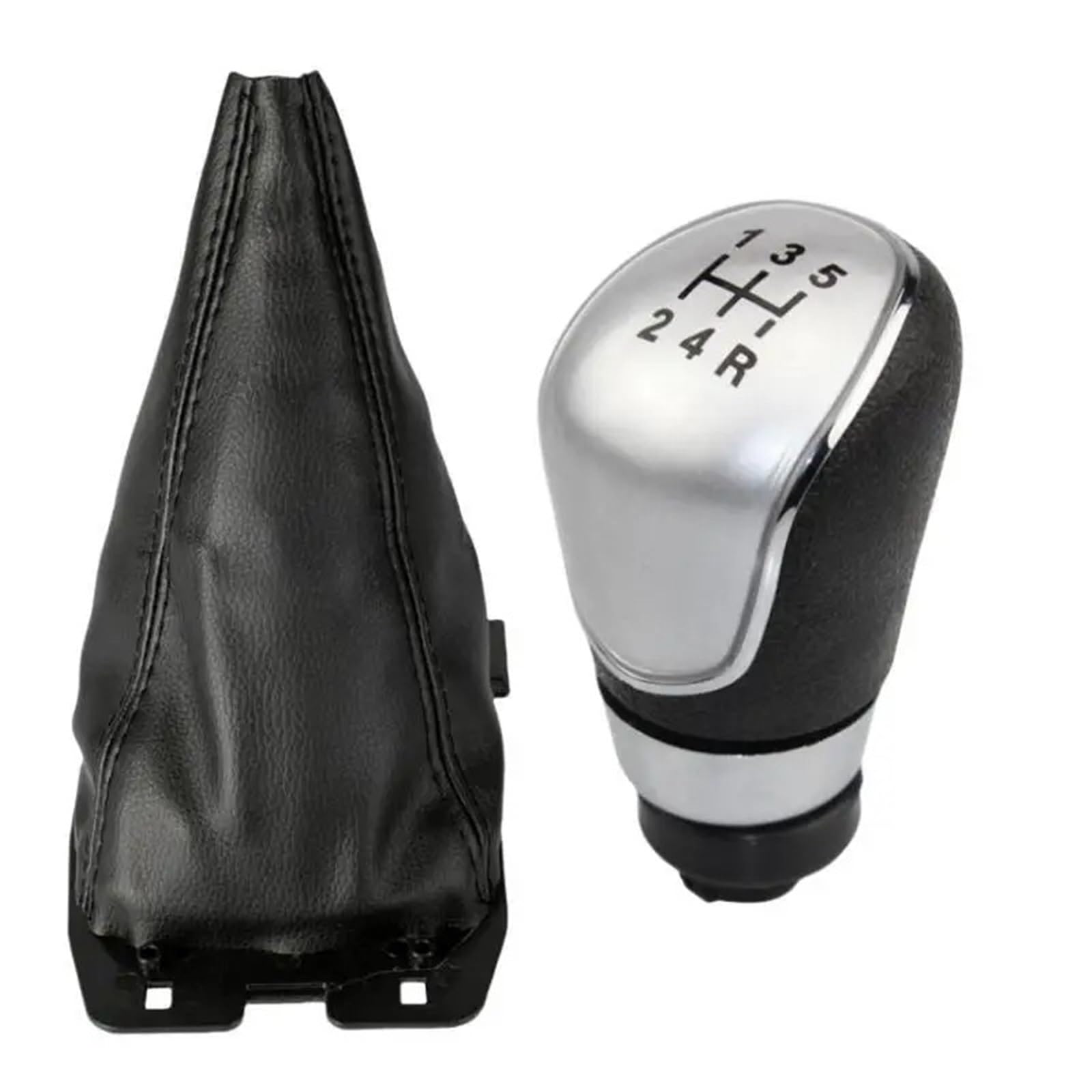Auto-Schalthebelkopf Für Ecosport 2013 2014 2015 2016 2017 2018 5 6 Geschwindigkeit Auto Schaltknauf Kopf Leder Gatier Boot Hebel Hülse Staubschutz Schaltknäufe(B0549 and K0010) von Twxxws
