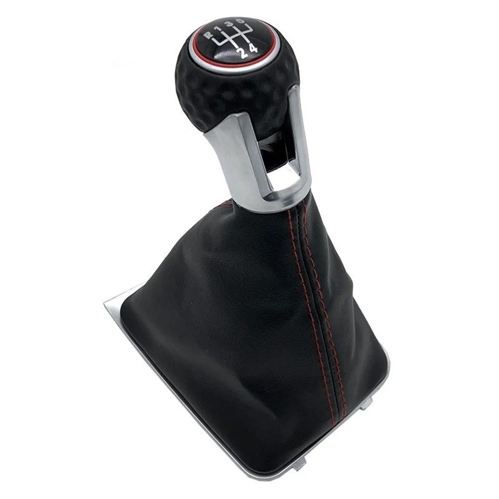 Auto-Schalthebelkopf Für VW Für Golf 7 Für A7 MK7 Für GTI Für GTD 2013 2014 2015 2016 2017 2018 5/6-Gang-Schaltknauf Schalthebelgriff Gamaschen-Kofferraumabdeckung Schaltknäufe(5 Speed Case B) von Twxxws