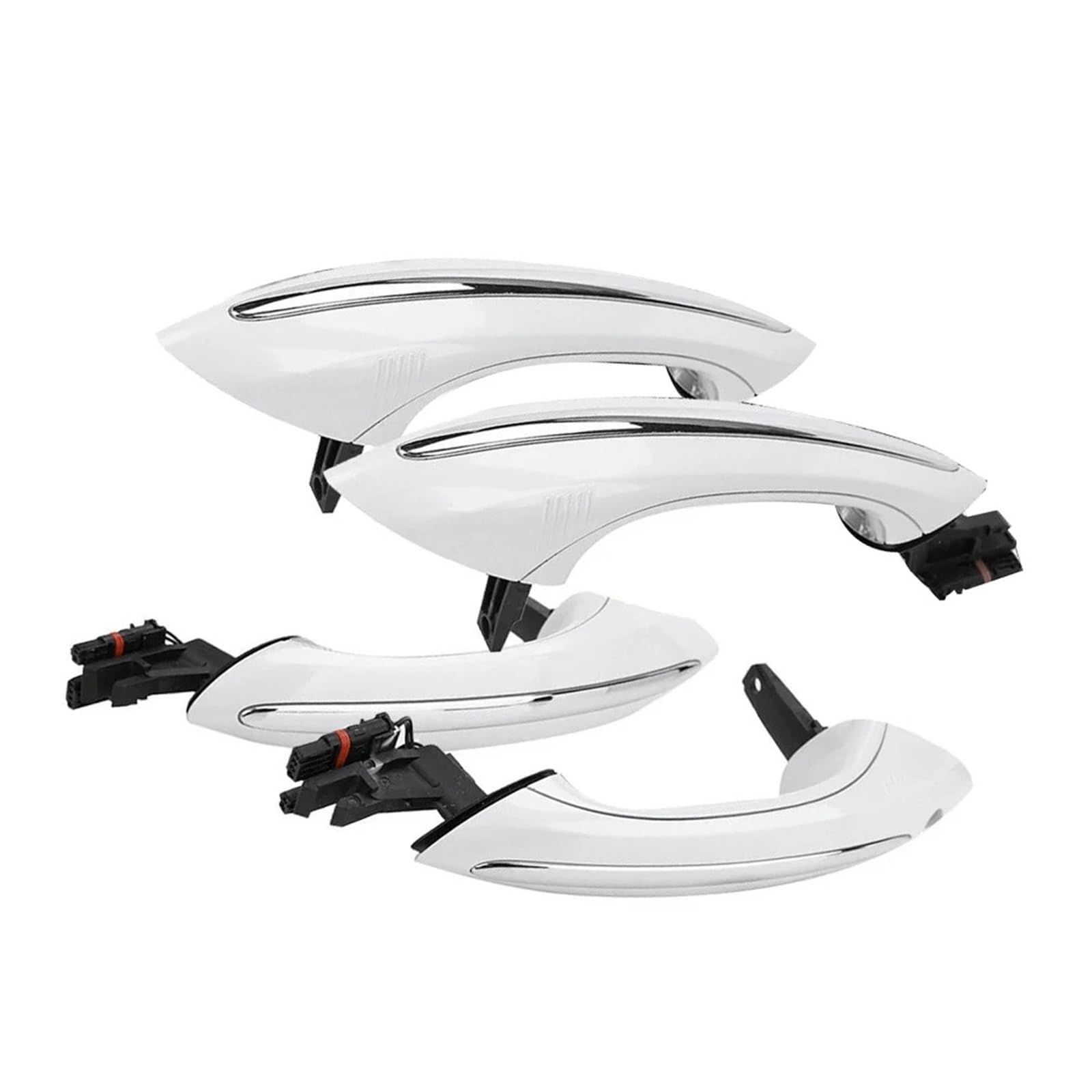 Autoteile Türgriff Für 5 6 7 Serie F07 F10 F11 F06 F12 F13 F01 F02 4 Stück Weiß Auto Außen Komfort Zugang Türgriff Vorne Hinten Links Rechts(White) von Twxxws