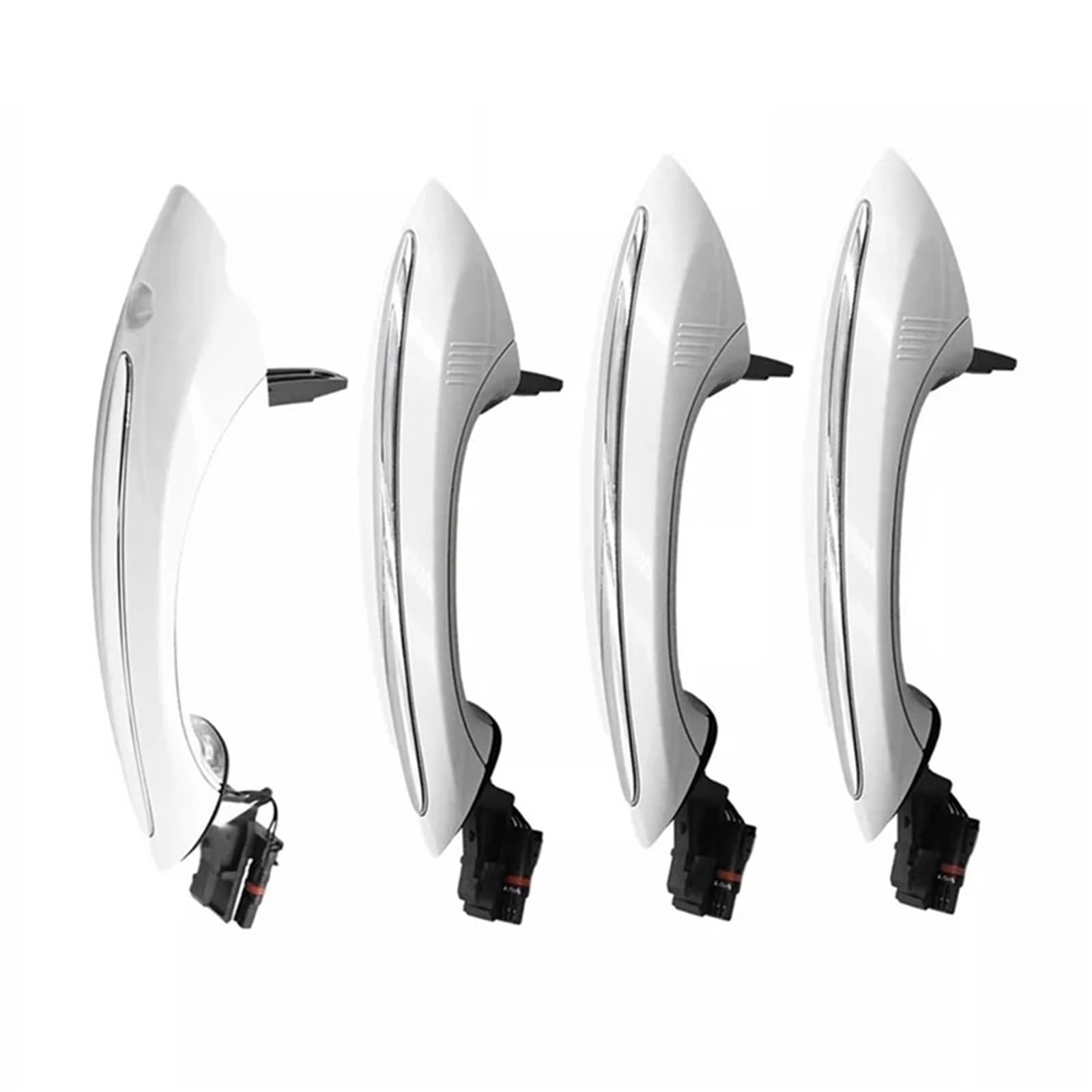 Autoteile Türgriff Für 5 6 7Serie F07 F10 F11 LHD 51217231933 51217231934 4 Stück Äußere Tür Griff Mit Licht Komfort Zugang 51217231931 von Twxxws