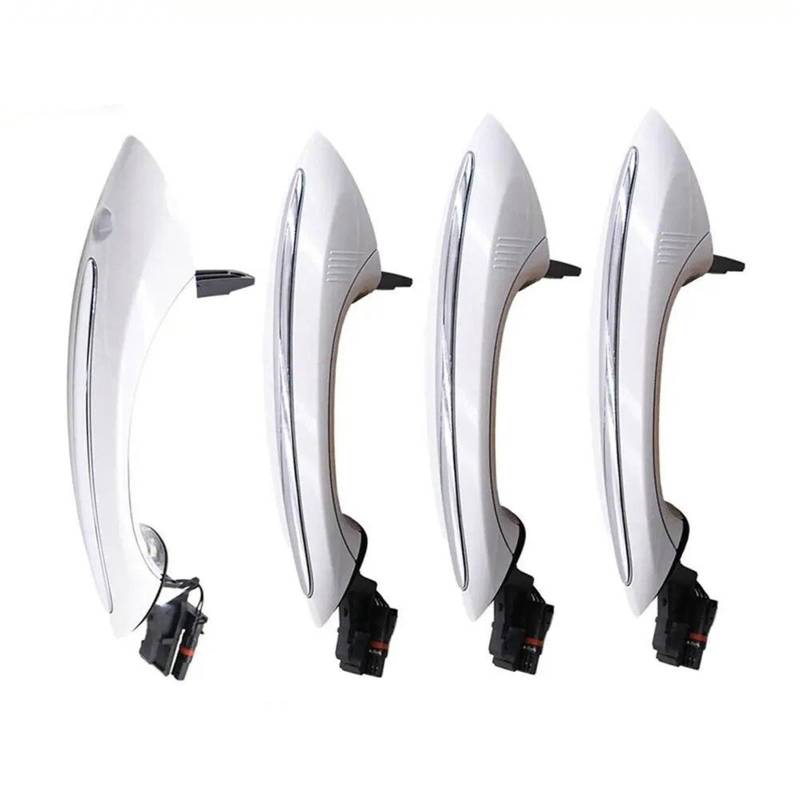 Autoteile Türgriff Für F10 F01 F02 F06 F11 F18 4 Stück Auto Weiß Außenzugangstürgriff 51217231931 51217231932 51217231933 51217231934 von Twxxws
