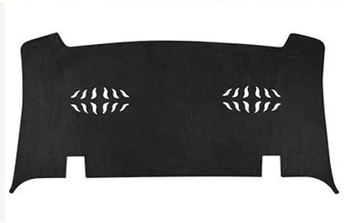 Car Dashboard Cover Mat Für BYD Für Han Für EV Für DM-i 2022 2023 Lichtdichte Matte Für Das Armaturenbrett Sonnenschutzpad UV-Wärmeschutz Teppichabdeckung(Rear Black 1PCS) von Twxxws