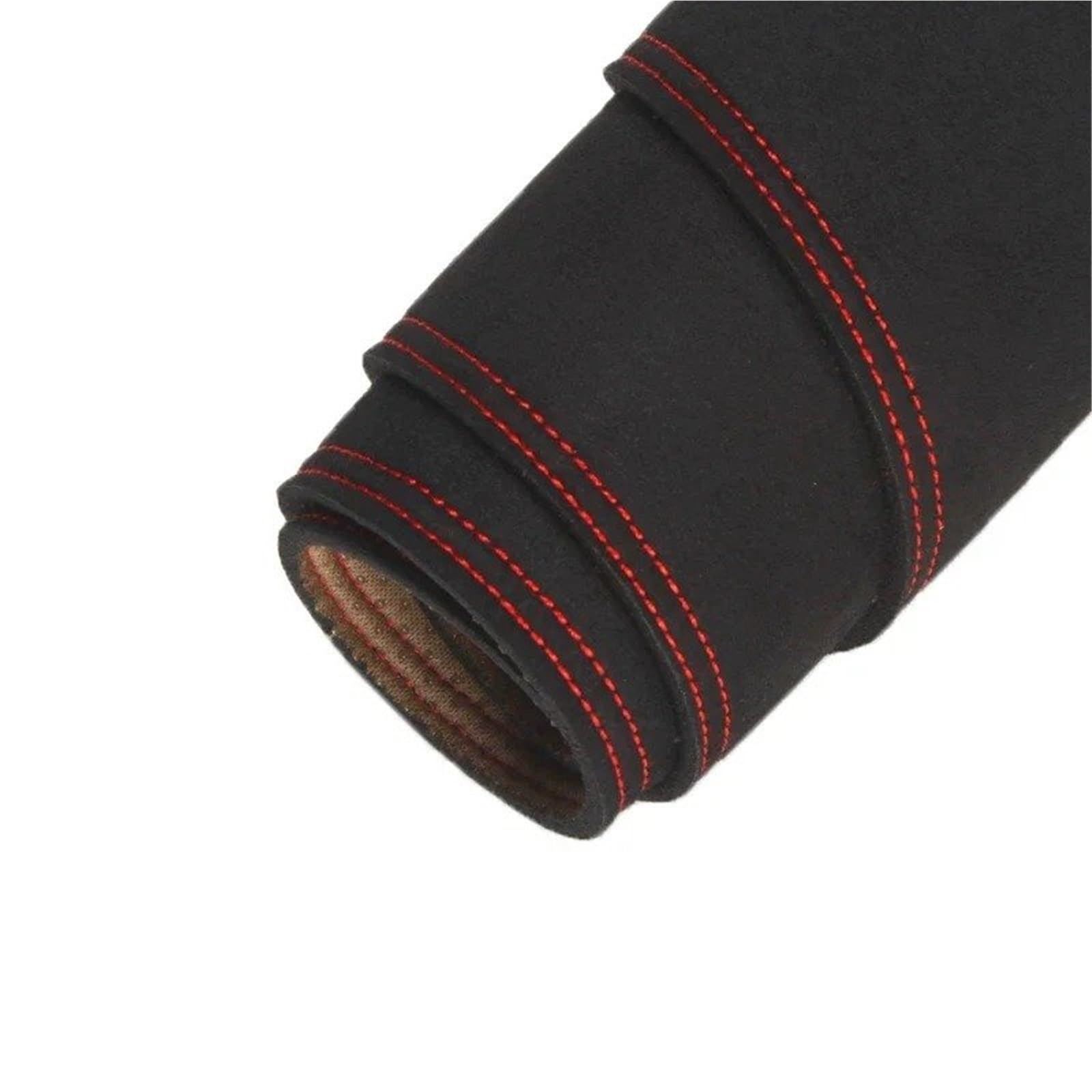 Car Dashboard Cover Mat Für KIA Für KX Für Cross Für Rio 4 Für X-Line 2017-2021 Auto-Dashmat Aus Wildleder(Left Hand Drive,Black with red) von Twxxws