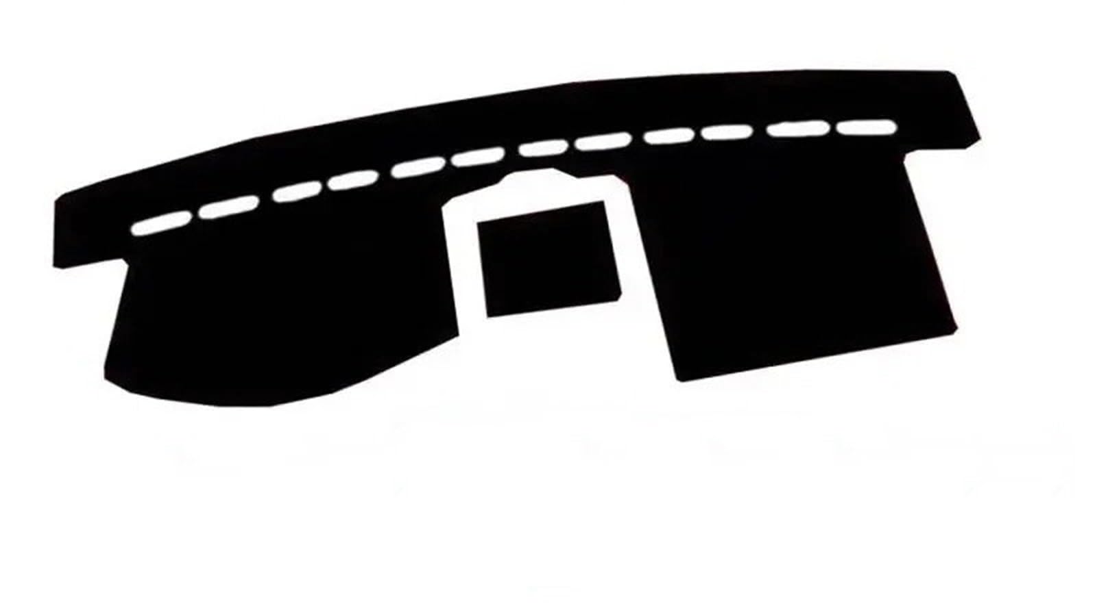 Car Dashboard Cover Mat Für MK1 2003-2015 2004 2005 2010 2011 2012 Anti-Rutsch-Matte Armaturenbrett-Abdeckung Pad Sonnenschirm Dashmat Zubehör(Black Left Hand Drive) von Twxxws
