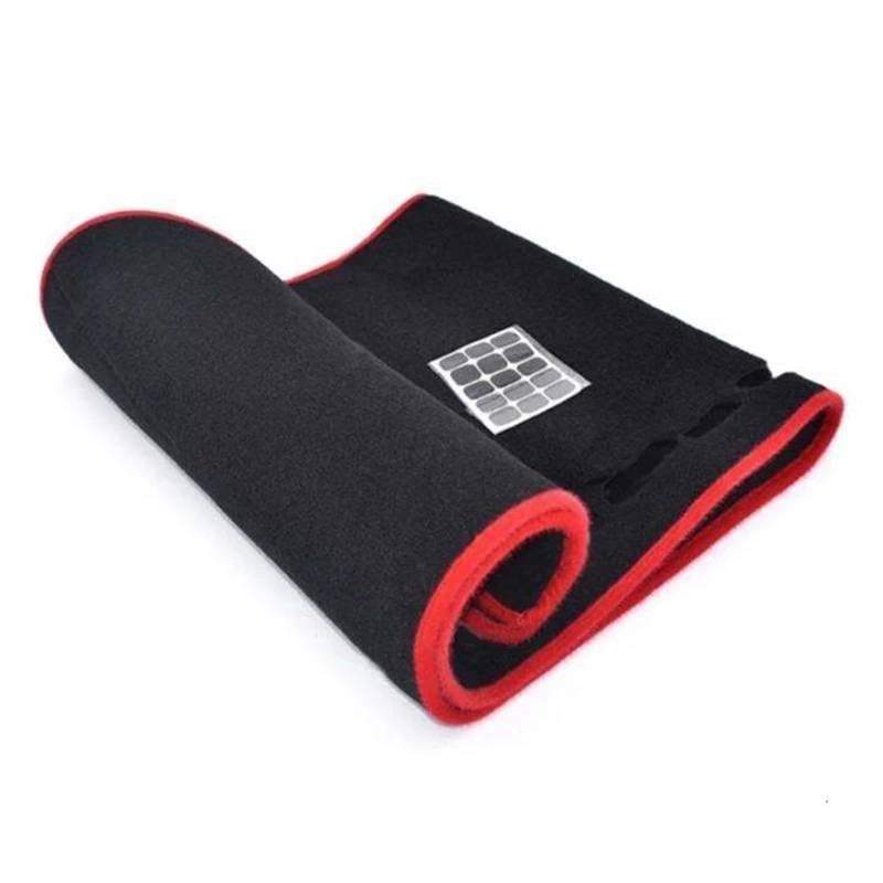 Car Dashboard Cover Mat Für Peugeot 206 2004 2005 2006 2007 2008 2-lagige Polyester-Auto-Armaturenbrettabdeckung Rechtslenker Armaturenbrettmatte Sonnenschutzpad Kühlung(Red) von Twxxws