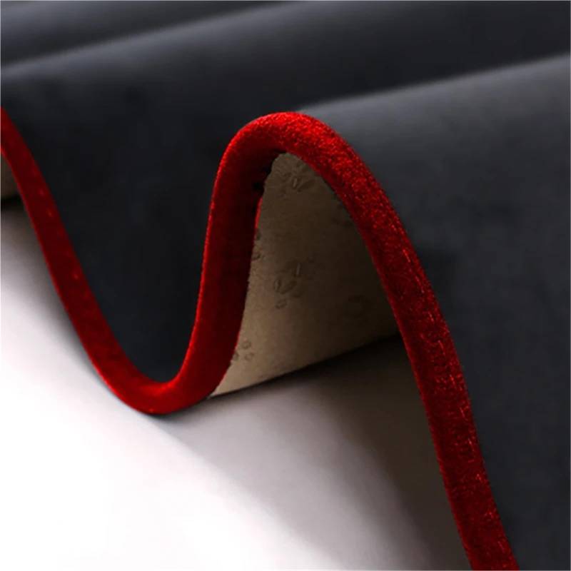 Car Dashboard Cover Mat Für Peugeot 3008 5008 2017-2024 RHD LHD Auto-Dashboard-Abdeckung Schutzpolster Künstlicher Innenraum-Sonnenschutz-Teppich Autozubehör(RHD,RED Edge_Rose Pattern Style) von Twxxws