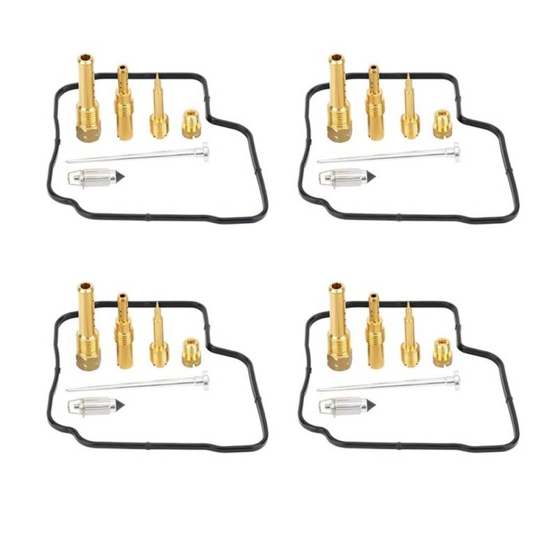 1/4 Set Motorrad Vergaser Rebuild Reparatur Tool Kit Fit for CBR250 CBR14 CBR17 CBR19 MC14 MC17 MC19 CBR400RR CBR23 NC23(4 sets) von TyMuive