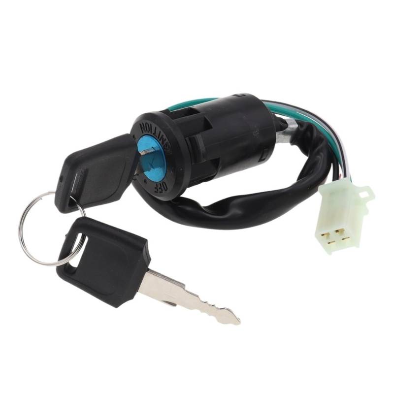 1 stücke 2/4 Draht Pin Zündung Starten Schalter Lock Key Kompatibel Mit ATV Kart Roller Motorrad Etc(Ivory) von TyMuive