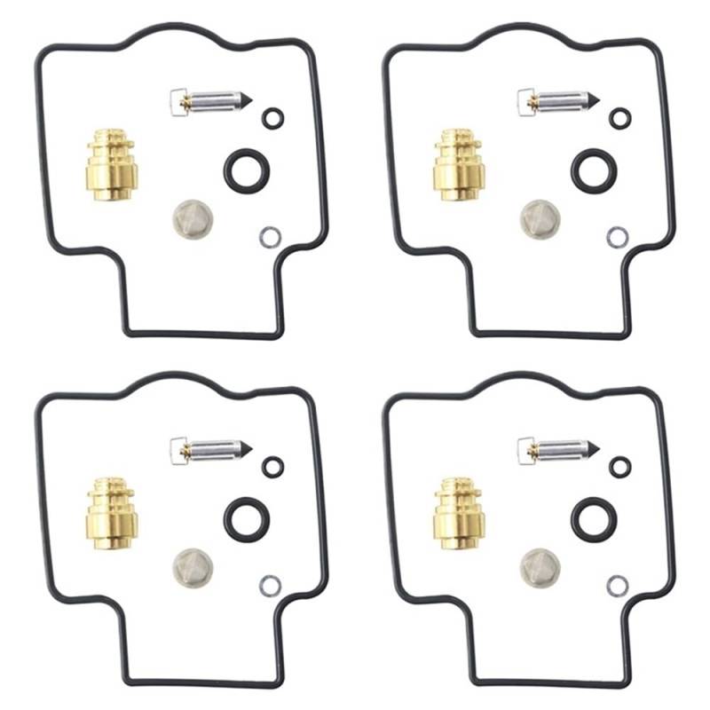 4 Sets Motorrad Wiederaufbau Kit Vergaser Reparatur Düse Fit for ZX400L ZXR400L 1991-1999 ZX600D ZZR600D ZX600E ZZR600E ZZR600 von TyMuive