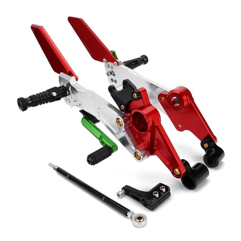 Geeignet for RS660 Tuono660 Motorrad Einstellbare Hintere Fußstütze Pedal Fußstütze Hinten 2021 2022 2023(A) von TyMuive