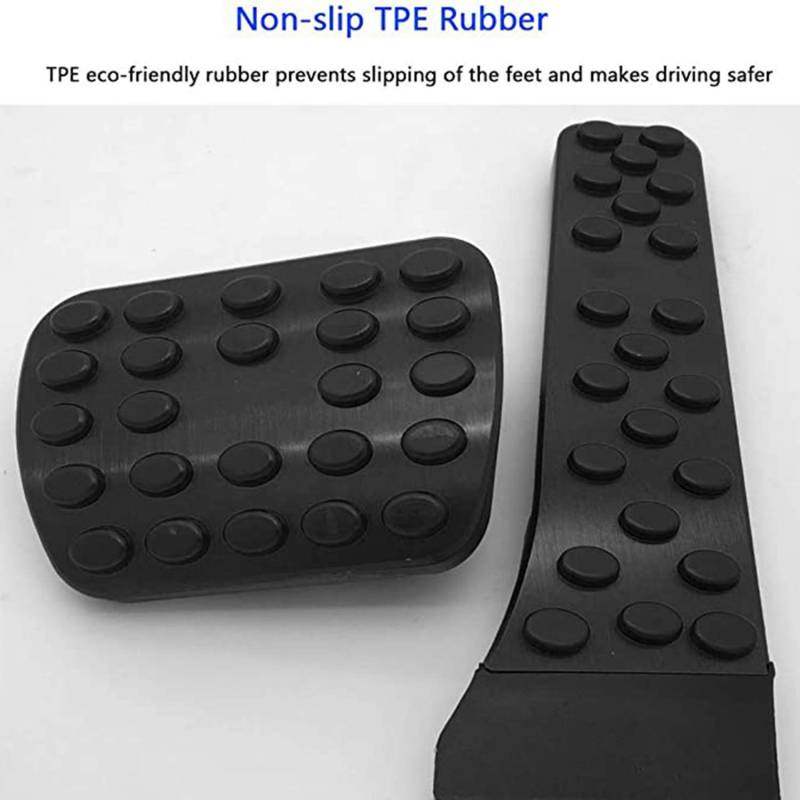 Tyatocepy Auto Brems Pedal Kein Bohrer Fuß Pedal Auflagen ZubehöR für - GLC GLS W205 W213 X253 W167 von Tyatocepy