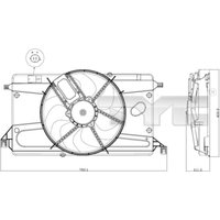 Lüfter, Motorkühlung TYC 820-0002 Lüfter, Motorkühlung TYC 820-0002 von Tyc