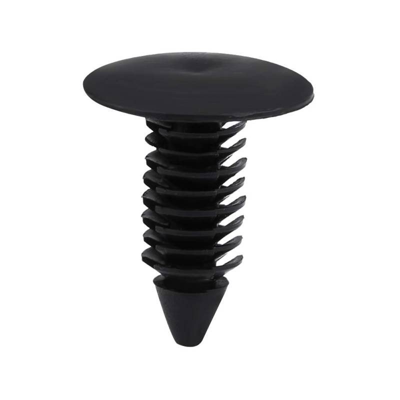 50 Stück Befestigungsclips, 8mm Auto Universal Stoßstange Kunststoff Niet Verschluss Türverkleidung Clips Auto Clips Set, Stoßfänger Verstärkungsclips für Auto(Schwarz) von Tyenaza