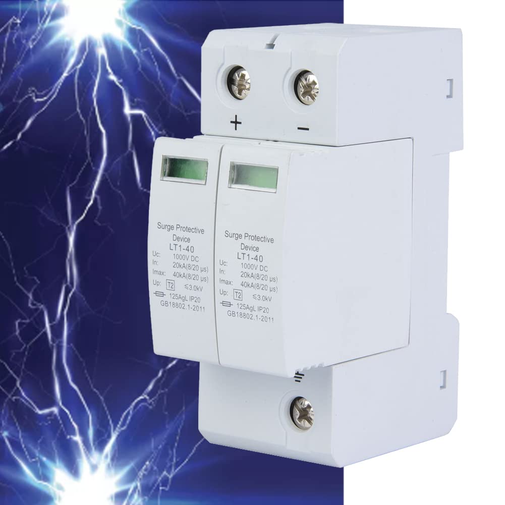 DC Solar PV Überspannungsschutzgerät, LT1-40 2P 1000VDC PC 40KA Flammwidriges Gehäuse Photovoltaischer Überspannungsableiter 36 mm DIN-Schienenmontage DC Solar PV Überspannungsschutzgerät, LT1-40 2P 1000VDC PC 40KA Flammwidriges Gehäuse Photovoltaischer Überspannungsableiter 36 mm DIN-Schienenmontage von Tyenaza