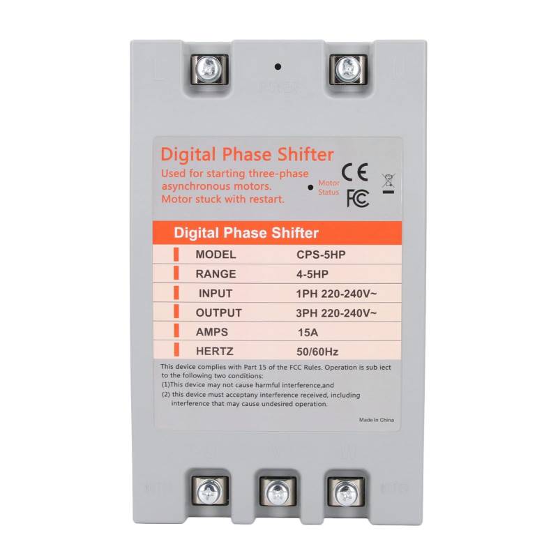 Single to 3 Phase Converter Digital Phase Converter 4 to 5 Horsepower 2.2 to 3.7kw 220‑240VAC von Tyenaza