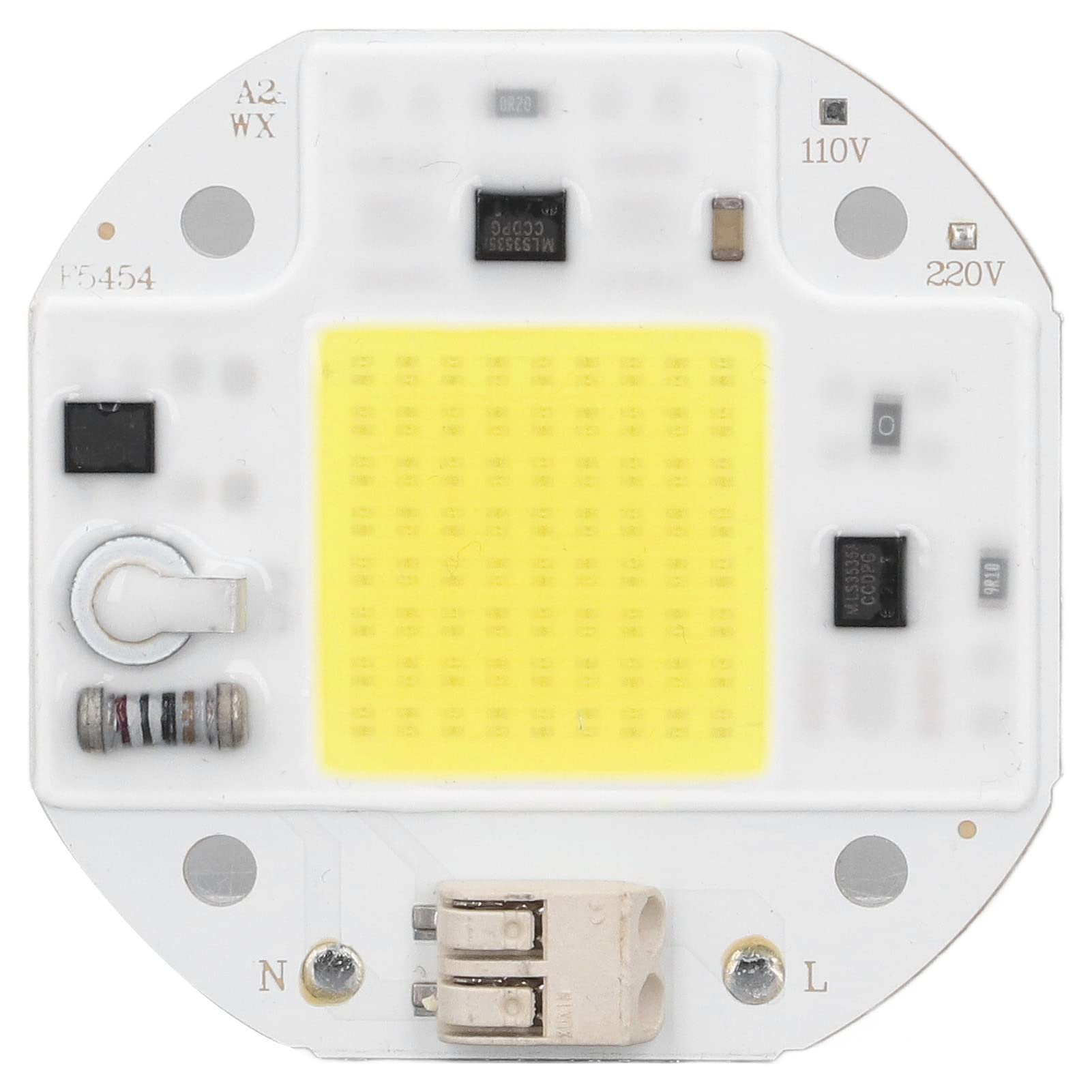 Tyenaza Cob -LED -Chip, Hochleistungs -LED -Chip High Hellness Antrieb Superhell Licht Emitter Ersatz Lampe Perle für DIY -Lampe Flutlicht Innenbeleuchtung (50W cooles Weiß) von Tyenaza