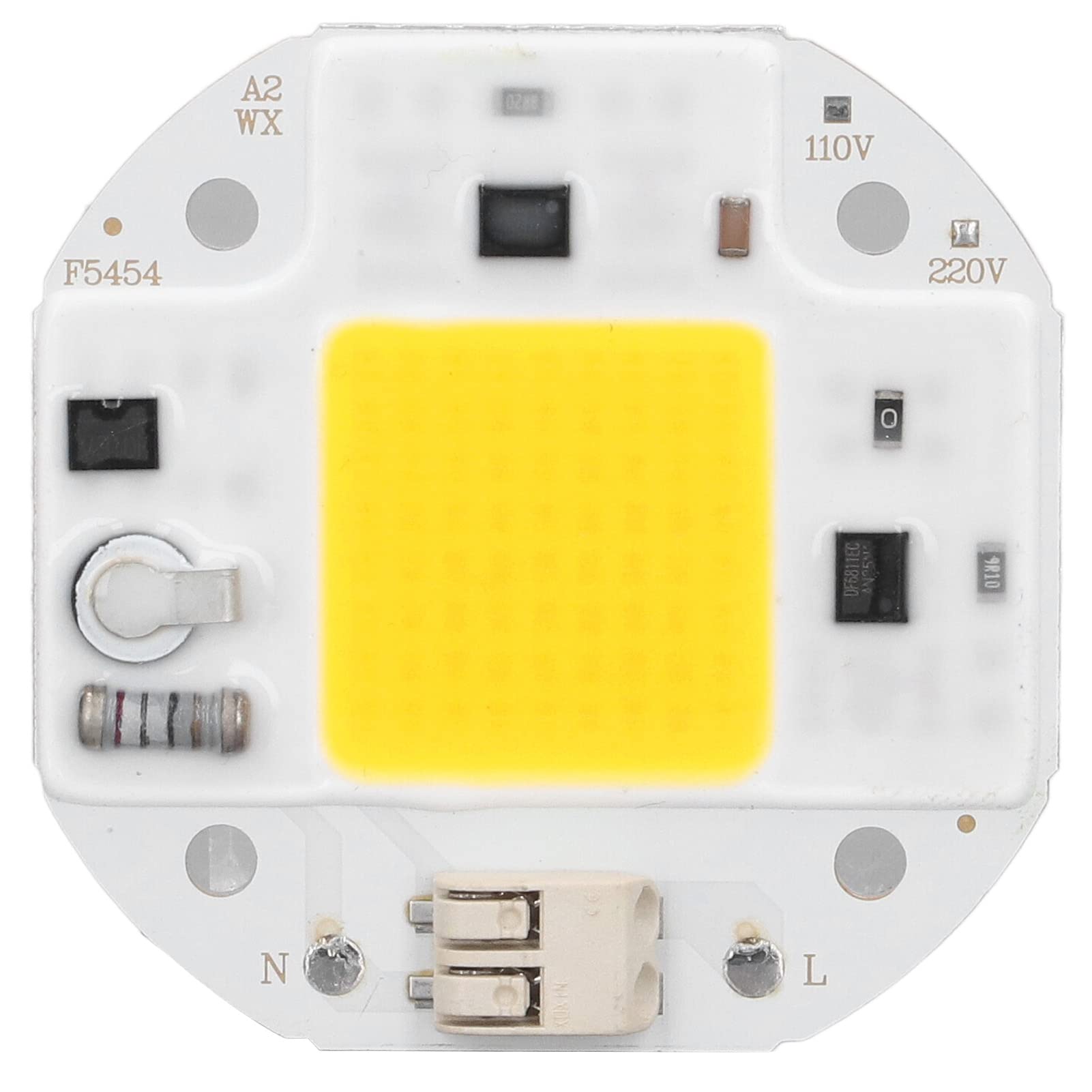 Tyenaza Cob -LED -Chip, Hochleistungs -LED -Chip High Hellness Antrieb Superhell Licht Emitter Ersatz Lampe Perle für DIY -Lampe Flutlicht Innenbeleuchtung (50W warmes Weiß) von Tyenaza