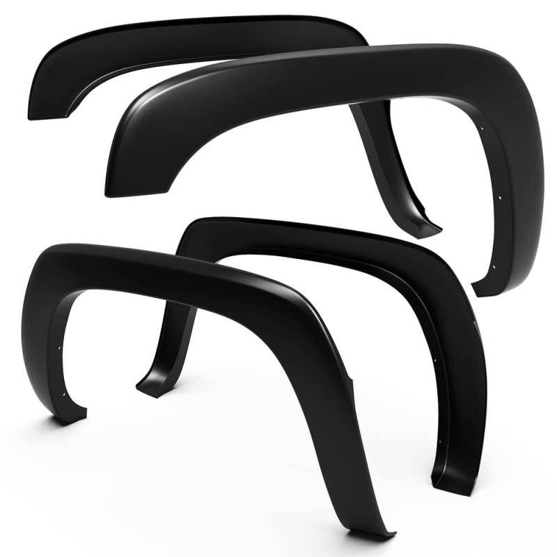 Tyger Auto TG-FF6C4218 für Chevy Silverado/GMC Sierra (2007 nur für klassische Modelle) | strukturiertes mattschwarzes lackierbares Fender Flare Set, 4-teiliges Set von Tyger Auto