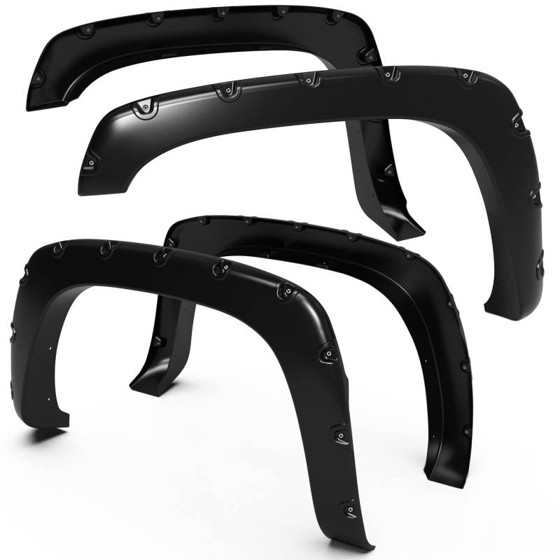 Tyger Auto tg-ff8 C4058 matt Black Pocket Bolt-Riveted Stil Fender Flare-Set, 4 Stück von Tyger Auto