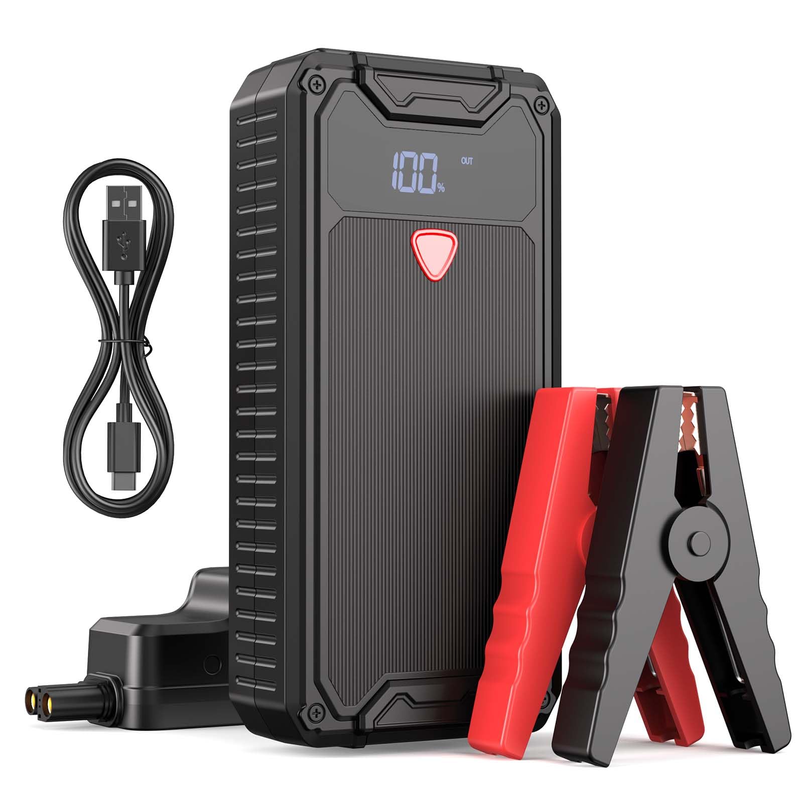 Jump Starter Powerbank 4000A Spitzenstrom 26800mAh Auto Starthilfe mit 10W USB-Schnellladung, Geeignet für Benzin- und Dieselmotoren bis 8L, Mit LED-Licht und LCD-Display,Auto Starthilfe mit PKW Jump Starter Powerbank 4000A Spitzenstrom 26800mAh Auto Starthilfe mit 10W USB-Schnellladung, Geeignet für Benzin- und Dieselmotoren bis 8L, Mit LED-Licht und LCD-Display,Auto Starthilfe mit PKW von Tyonto