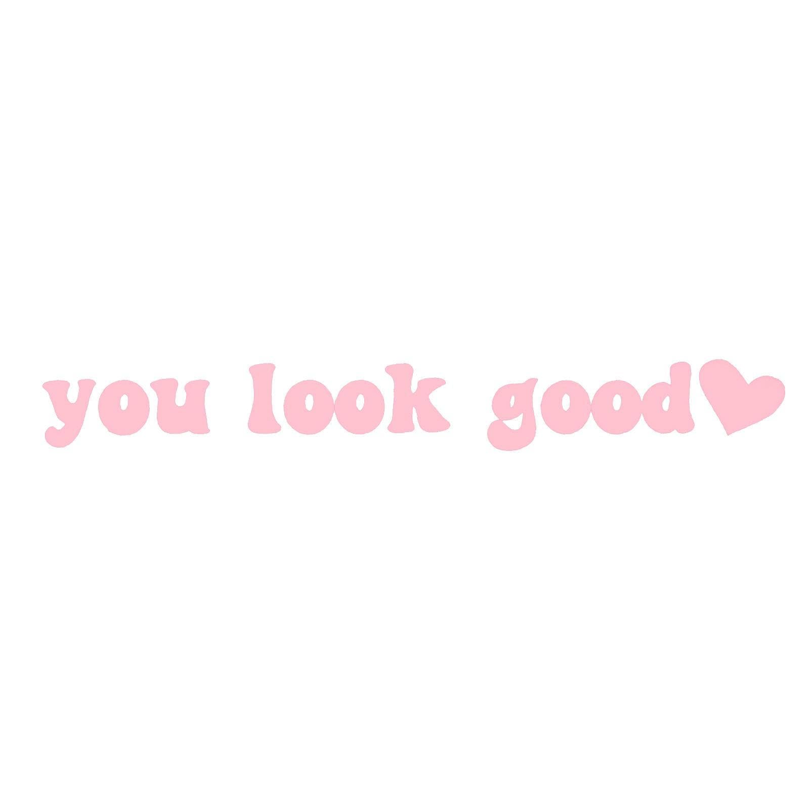 Spiegelaufkleber Du siehst gut aus | Auto-Rückspiegel-Aufkleber,3,9 x 0,7 Zoll inspirierender Wandaufkleber für Auto, Rückansicht, Seitenansicht, Motorrad Tytlyworth von Tytlyworth