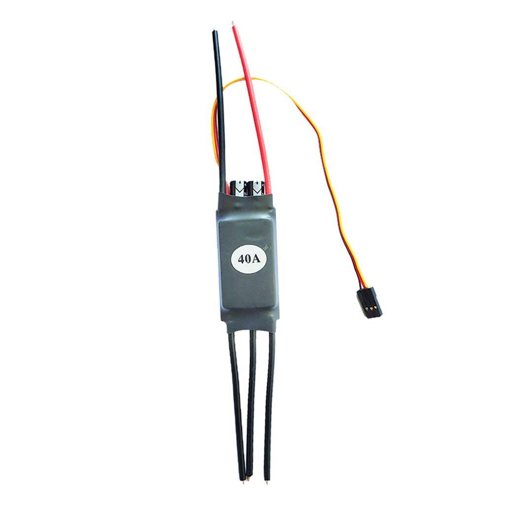 U/D Dual Way Brushless ESC Elektrischer Geschwindigkeitsregler für RC Auto Schiff – Direkte Rückkehr schnelle Reaktion Plug and Play (2-6s 40a) von U/D