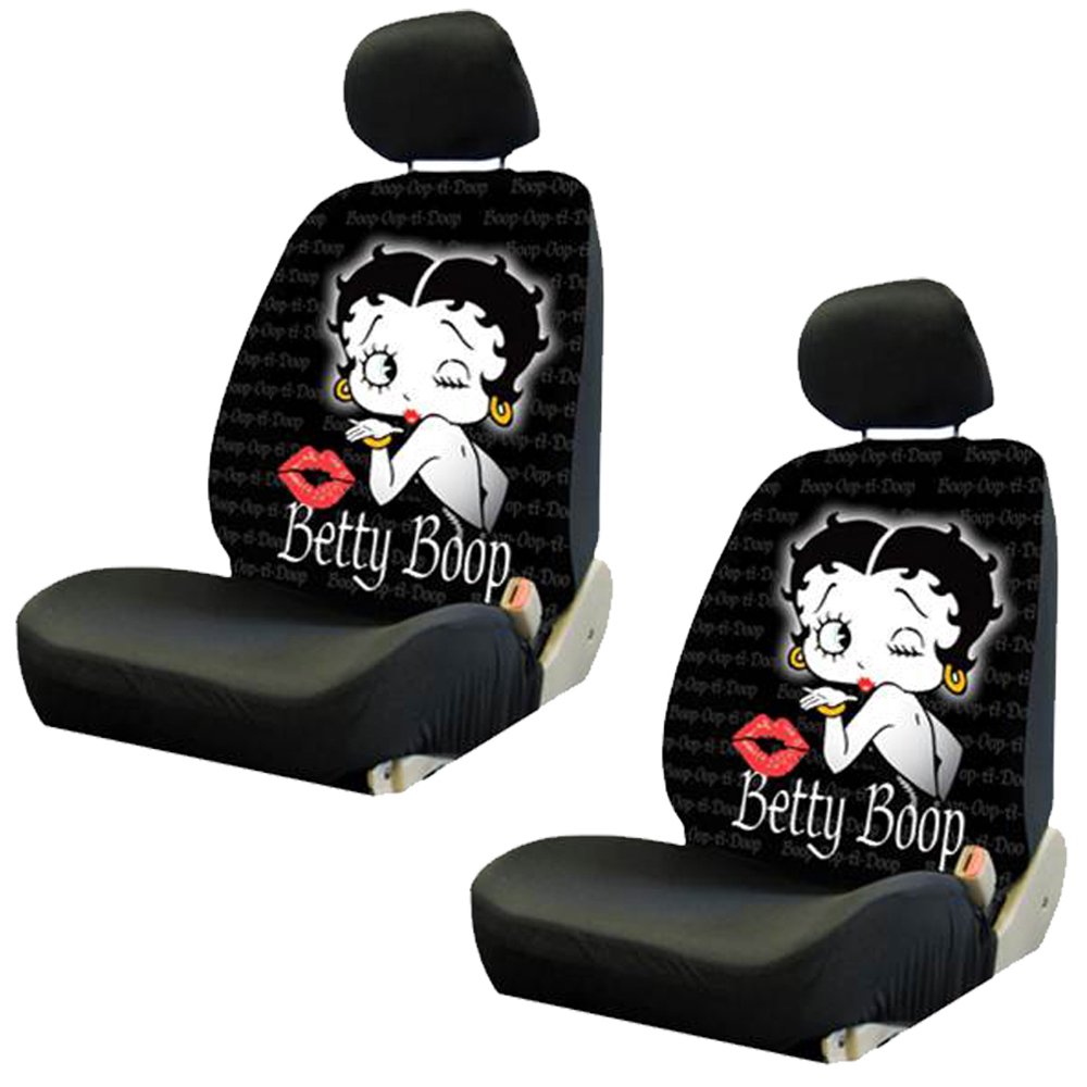 4 pc Betty Boop Timeless Original Design Black Front Lowback Seat Covers Set New by U.A.A. INC. 4 pc Betty Boop Timeless Original Design Black Front Lowback Seat Covers Set New by U.A.A. INC. von U.A.A. Inc.