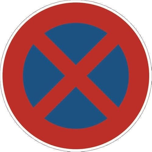 U24 Aufkleber Absolutes Halteverbot 30 cm Konturschnitt Autoaufkleber Sticker von U24