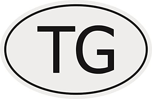 U24 Aufkleber Autokennzeichen TG = Togo Autoaufkleber Sticker von U24