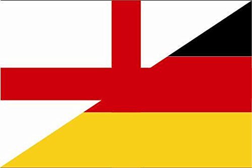 U24 Aufkleber England-Deutschland Flagge Fahne 15 x 10 cm Autoaufkleber Sticker von U24