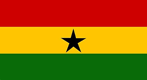 U24 Aufkleber Ghana Flagge Fahne 30 x 20 cm Autoaufkleber Sticker von U24