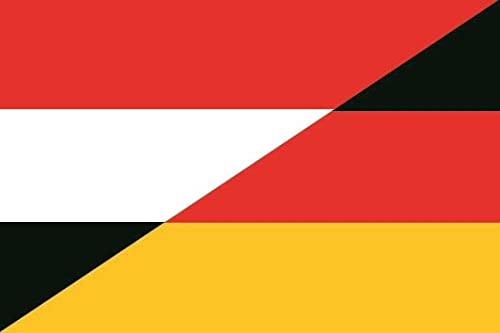 U24 Aufkleber Jemen-Deutschland Flagge Fahne 8 x 5 cm Autoaufkleber Sticker von U24