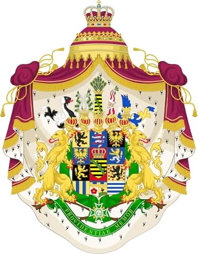U24 Aufkleber Königreich Sachsen Großes Wappen 30 x 39 cm Autoaufkleber Sticker Konturschnitt von U24
