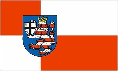 U24 Aufkleber Landkreis Marburg-Biedenkopf Flagge Fahne 8 x 5 cm Autoaufkleber Sticker von U24